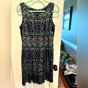 Gabby Skye super‎ cute size 8 dress. Back zip exposed zipper. Pleated at  waist